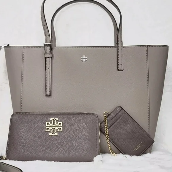 Tory Burch 3 PCS SET designer purse bag tote satchel wallet ++ NWT - Picture 3 of 14